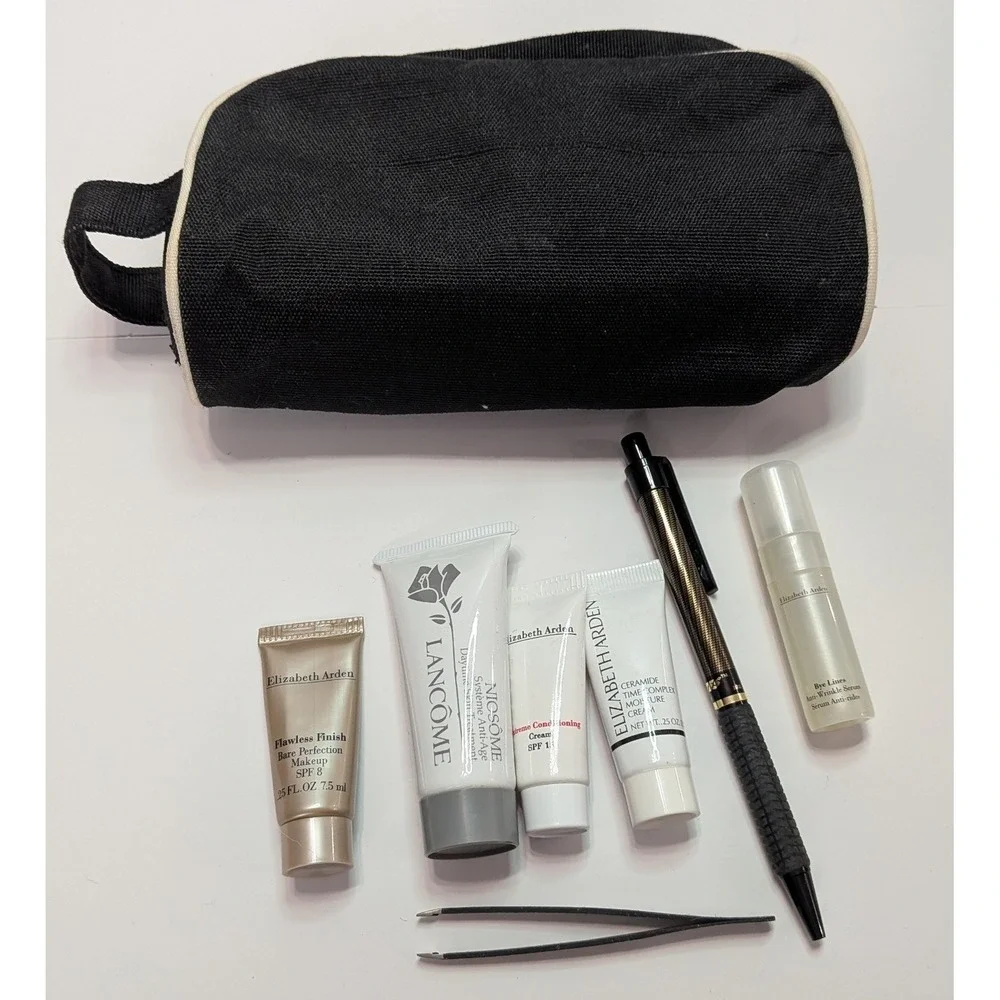 Elizabeth Arden Lancome Beauty Set Womens OS Black Travel Skincare Makeup